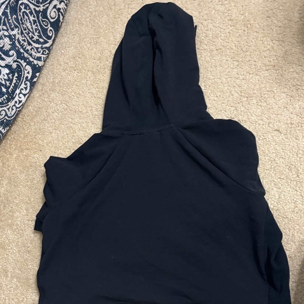Gymshark Black Pullover Hoodie with White Logo - Picture 3 of 3